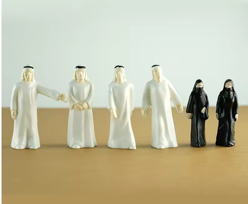 Human Arab Figure Mode 1:50 Set 2Pcs