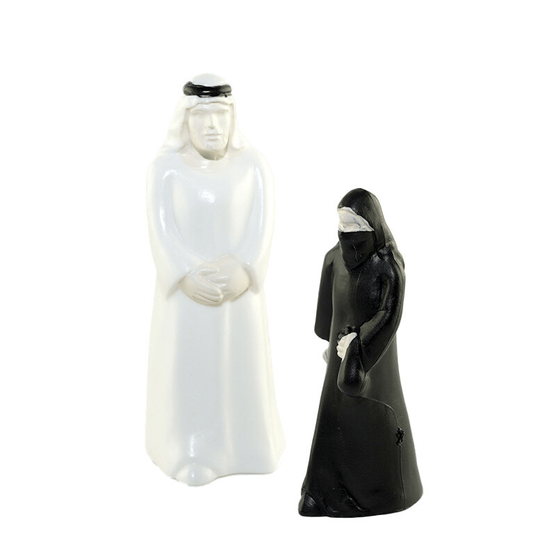 Human Arab Figure Mode 1:75 Set 2Pcs
