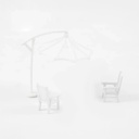 Tables and Chairs Model 1:100 1Set