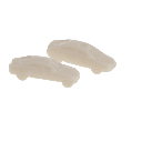 Car Model 1:300 White Color Set10Pcs
