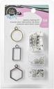 Jewelry Making Kit - Ac - Color Pour Resin - Includes: Bezels (3 Piece), Pin Backs (10 Piece)<Comma
