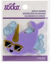 Sticker - Sti - Acrylic - Narwhal