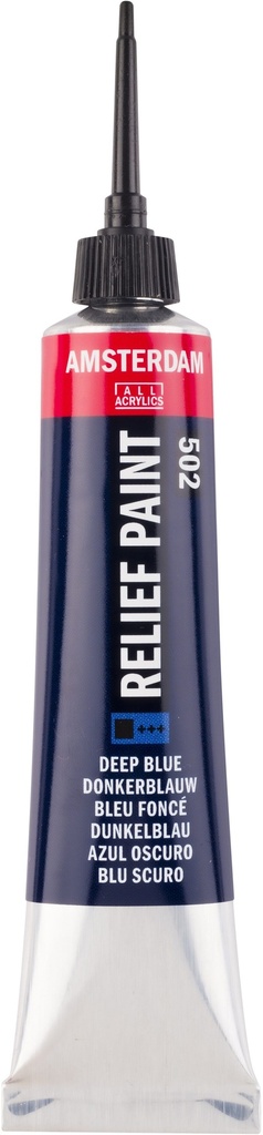 Amsterdam Relief Paint Tube 20 ml Deep Blue 502