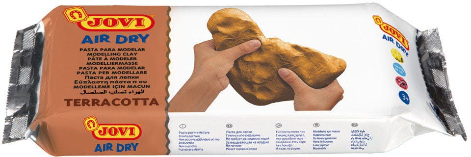 Air Hardening Clay 500Gr. Brown