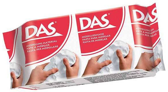 Air Dry Clay, White, Pack of 150 g - DAS