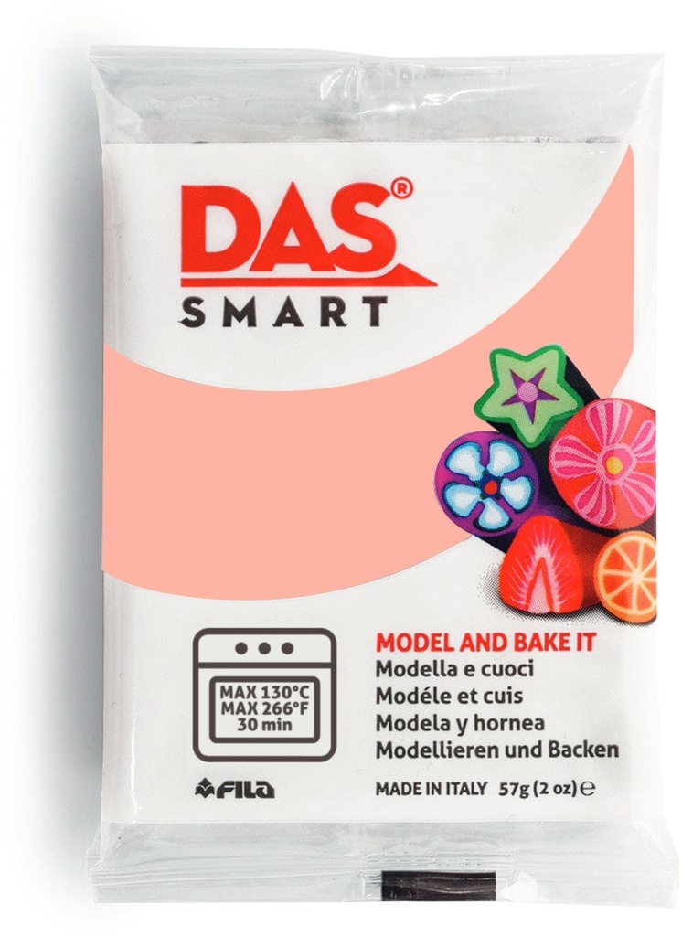 Oven Clay, Double -pack 2x28.5g, Flesh Pink - DAS Smart 57g
