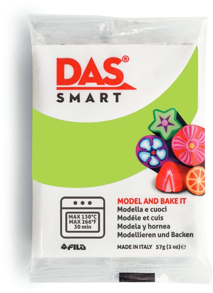 Oven Clay, Double -pack 2x28.5g, Apple Green - DAS Smart 57g