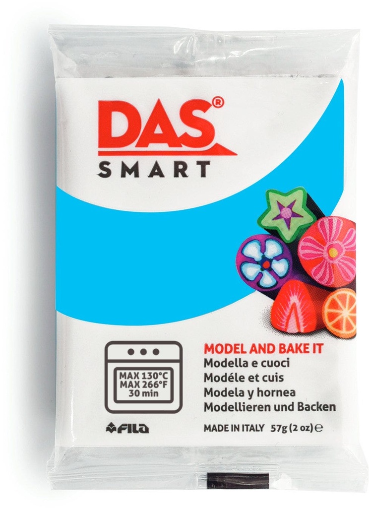 Oven Clay, Double -pack 2x28.5g, Turquoise - DAS Smart 57g