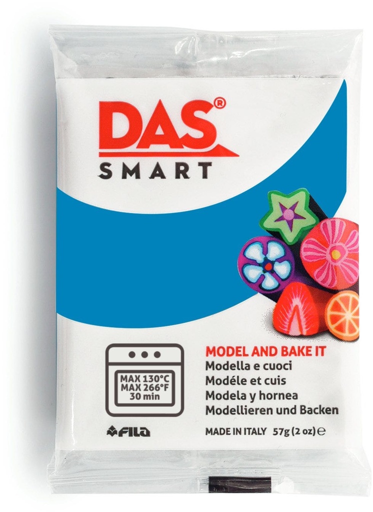 Oven Clay, Double -pack 2x28.5g, Ocean Blue - DAS Smart 57g