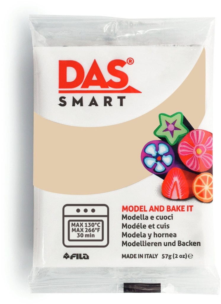 Oven Clay, Double -pack 2x28.5g, Beige - DAS Smart 57g