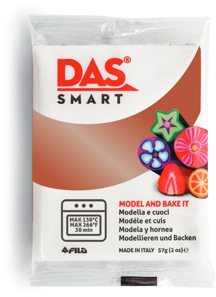 Oven Clay, Double -pack 2x28.5g, Metallic Copper - DAS Smart 57g