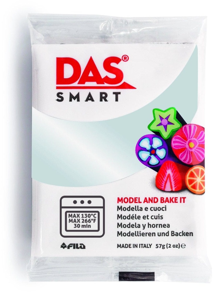 Oven Clay, Double -pack 2x28.5g, Opal White - DAS Smart 57g