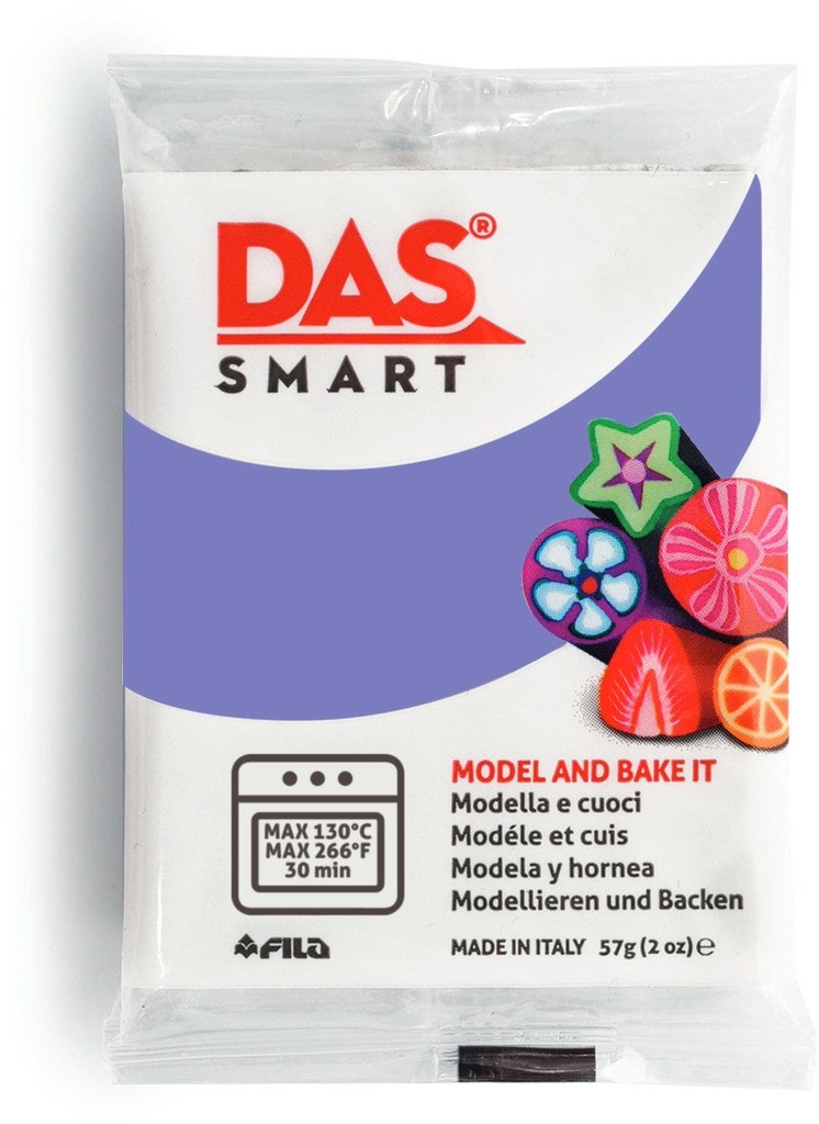 Oven Clay, Double -pack 2x28.5g, Lilac - DAS Smart 57g