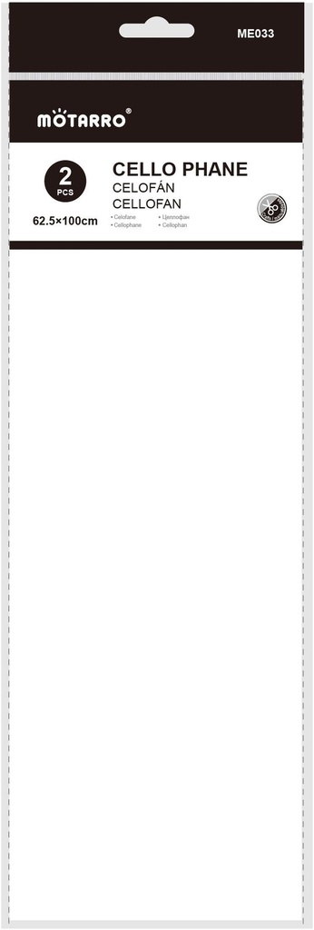 Cellophane Paper 62.5*100cm/2pcs White