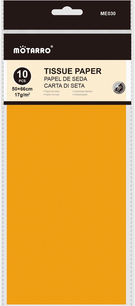 Tissue Paper 50x66cm/17g 10pcs Orange