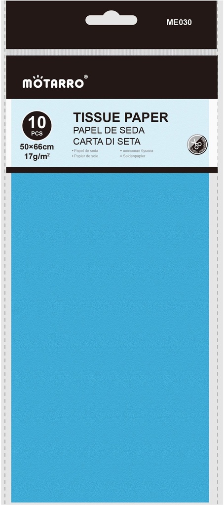 Tissue Paper 50x66cm/17g 10pcs Light Blue