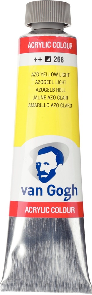Van Gogh Acrylic color Tube 40 ml Azo Yellow Light 268