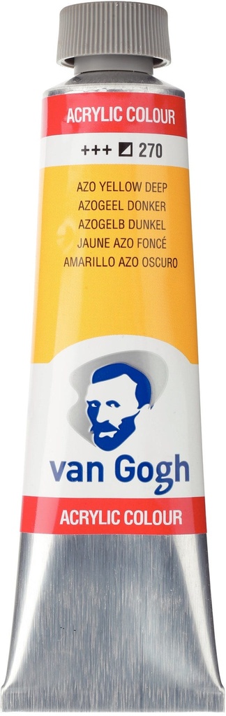 Van Gogh Acrylic color Tube 40 ml Azo Yellow Deep 270