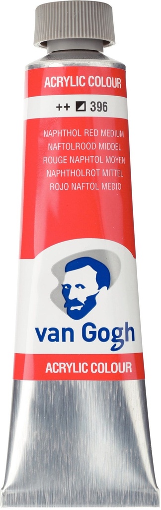 Van Gogh Acrylic color Tube 40 ml Naphthol Red Medium 396