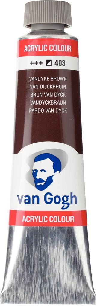 Acrylic 40Ml Vandyke Brown Van Gogh