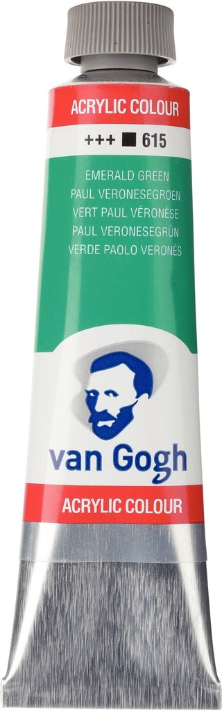 Van Gogh Acrylic color Tube 40 ml Emerald Green 615