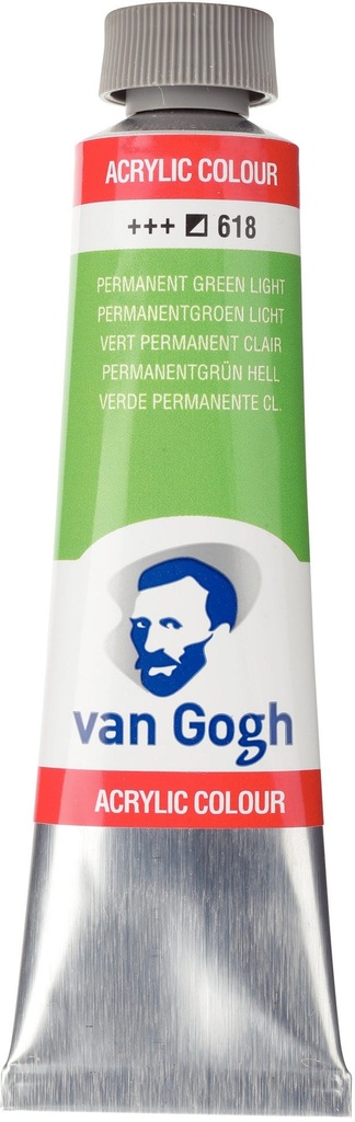 Acrylic 40Ml Permanent Green Light Van Gogh
