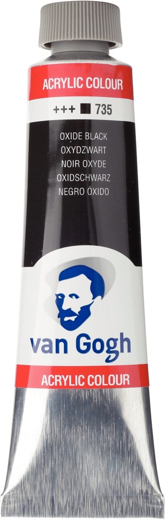 Acrylic 40Ml Oxide Black Van Gogh