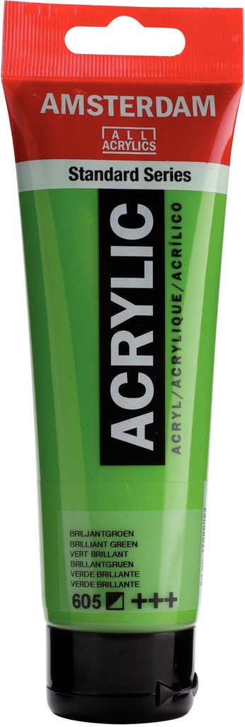 Amsterdam Standard Series Acrylic Tube 120 ml Brilliant Green 605