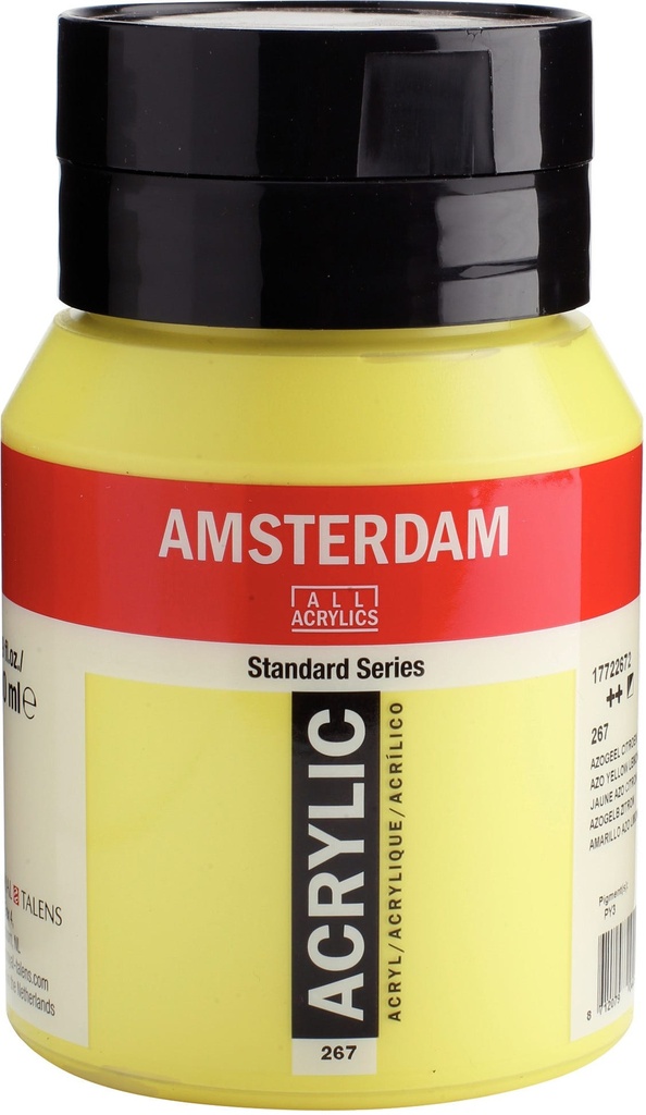 Amsterdam Standard Series Acrylic Jar 500 ml Azo Yellow Lemon 267