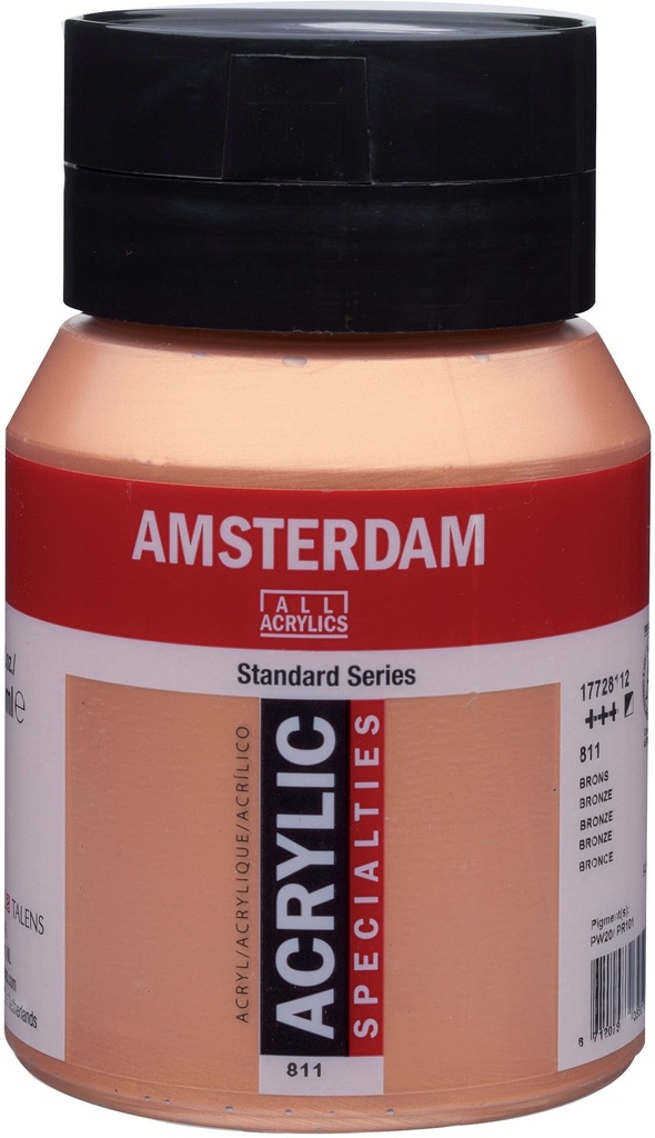 Amsterdam Standard Series Acrylic Jar 500 ml Bronze 811