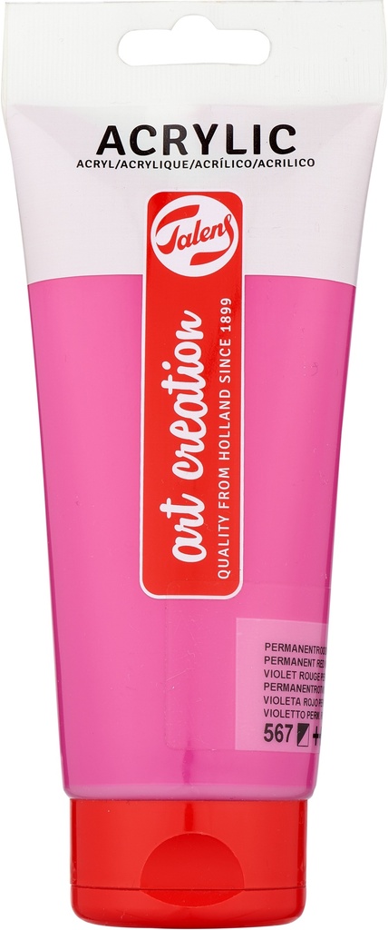 Talens Art Creation Acrylic color Tube 200 ml Permanent Red Violet 567