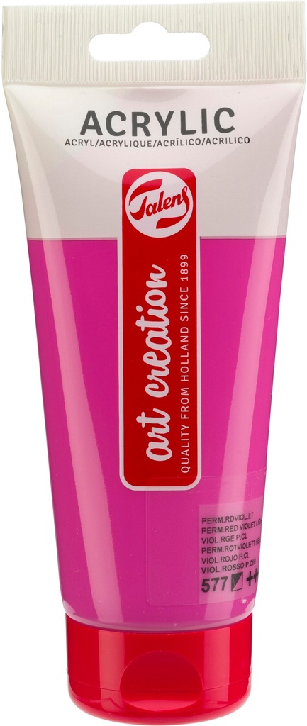 Talens Art Creation Acrylic color Tube 200 ml Permanent Red Violet Light 577