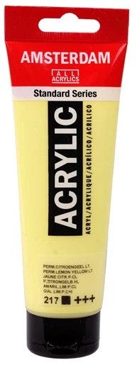 Amsterdam Standard Series Acrylic Tube 120 ml Permanent Lemon Yellow Light 217