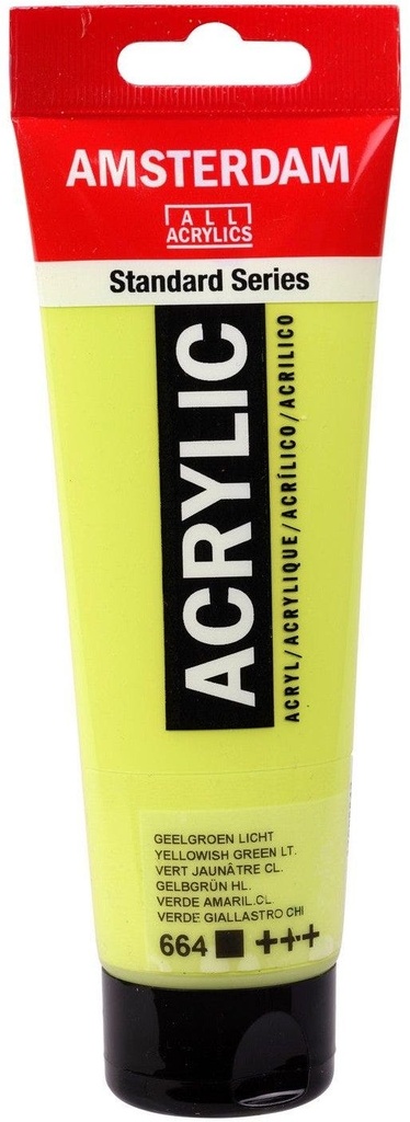 Amsterdam Standard Series Acrylic Tube 120 ml Yellowish Green Light 664