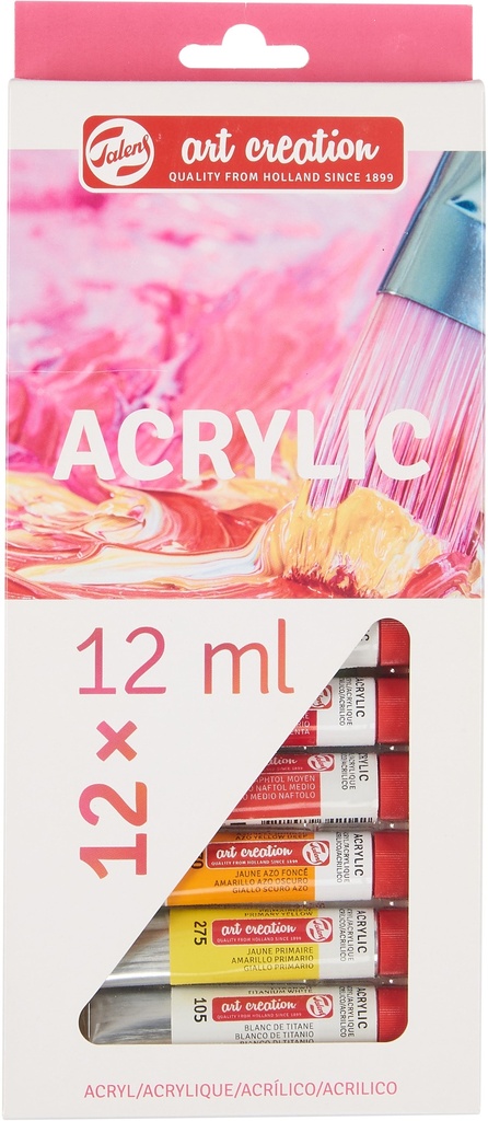 Acrylic Colors Set 12X12ml Talens Art CrEAtion