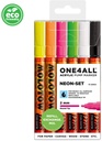 Acrylic Marker One4All 127HS 2mm Wallet Neon-Set Rectangle Ast Molotow