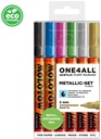Acrylic Marker One4All 127HS 2mm Wallet Metallic-Set Rectangle Ast Molotow