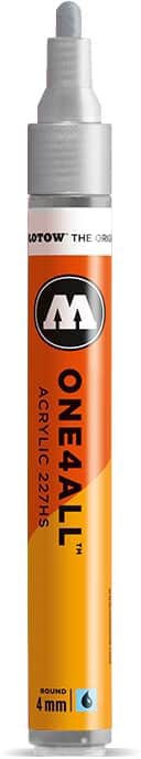 Acrylic Marker One4All 227HS 4mm #227 Metallic Silver Molotow