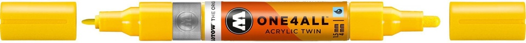 Acrylic Marker One4All Twin 1,5/4mm #006 Zinc Yellow Molotow