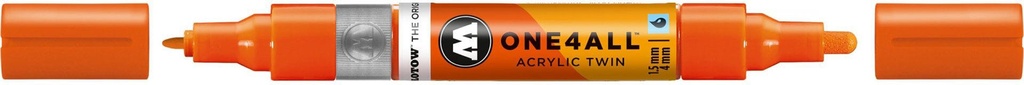 Acrylic Marker One4All Twin 1,5/4mm #085 Dare Orange Molotow