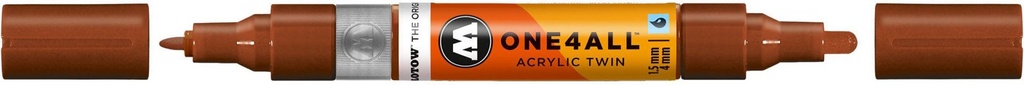 Acrylic Marker One4All Twin 1,5/4mm #092 Hazelnut Brown Molotow