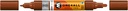 Acrylic Marker One4All Twin 1,5/4mm #092 Hazelnut Brown Molotow