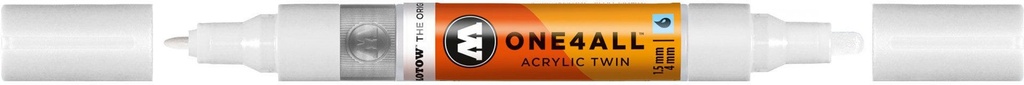 Acrylic Marker One4All Twin 1,5/4mm #160 Signal White Molotow