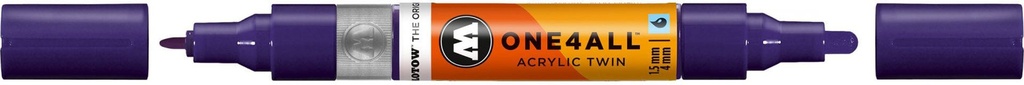 Acrylic Marker One4All Twin 1,5/4mm #043 Violet Dark Molotow