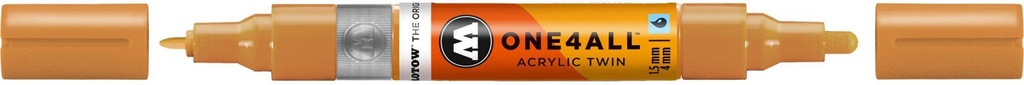 Acrylic Marker One4All Twin 1,5/4mm #208 Ocher Brown Light Molotow