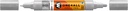 Acrylic Marker One4All Twin 1,5/4mm #227 Metallic Silver Molotow