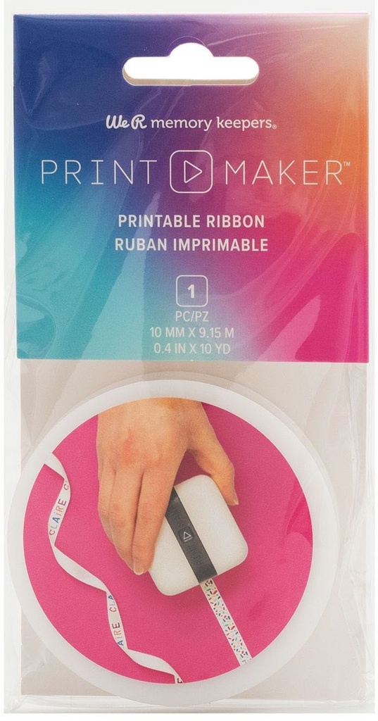 Embellishment - Wr - Printmaker - Printable Ribbon - 10Mm X 9.15M - 10 Yards