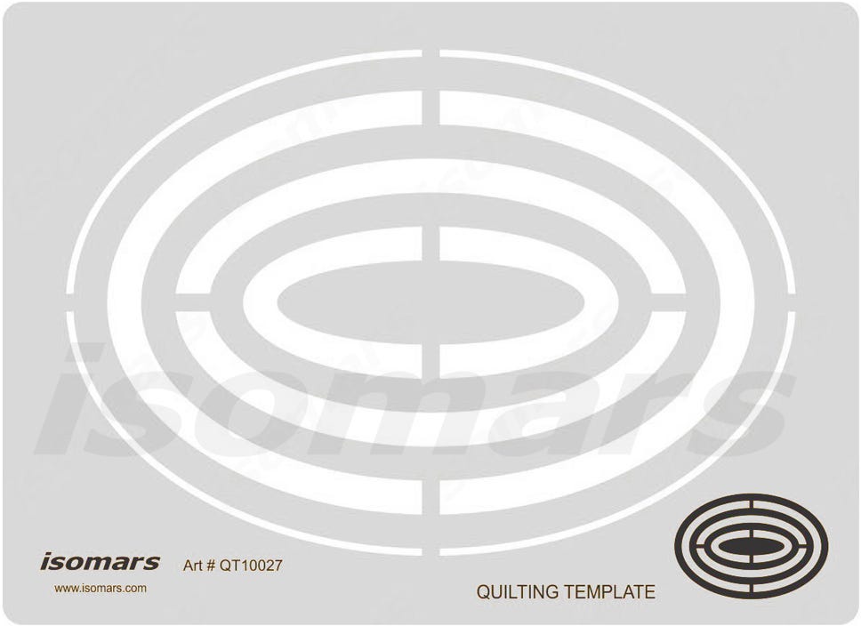 Quilting Template Polygons Shapes (EYE) - 9" x 11"