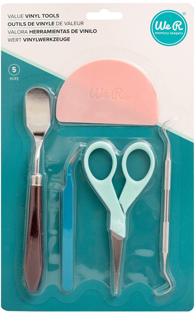 Tool - Wr - Value Vinyl - Basic Tool Kit - Includes Scissors, Spatula, Tweezers, Weeding Tool And S