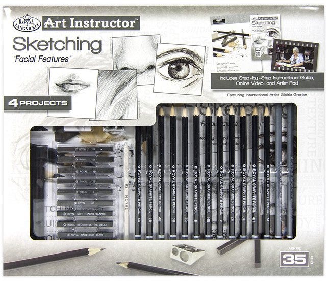 Art Instructor Sketching - Facial Features
